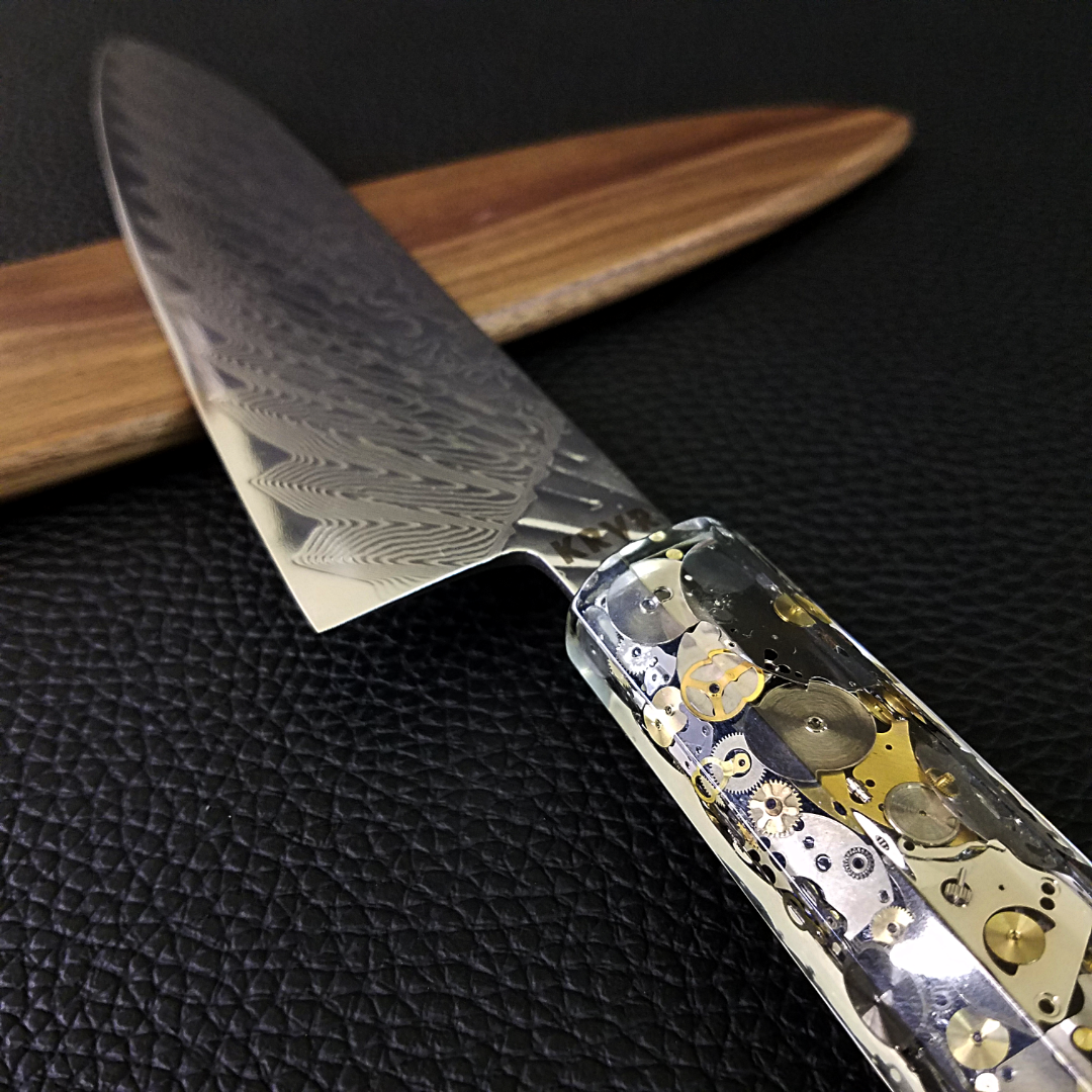 9th Life - 210mm (8.25in) Damascus Gyuto Chef Knife