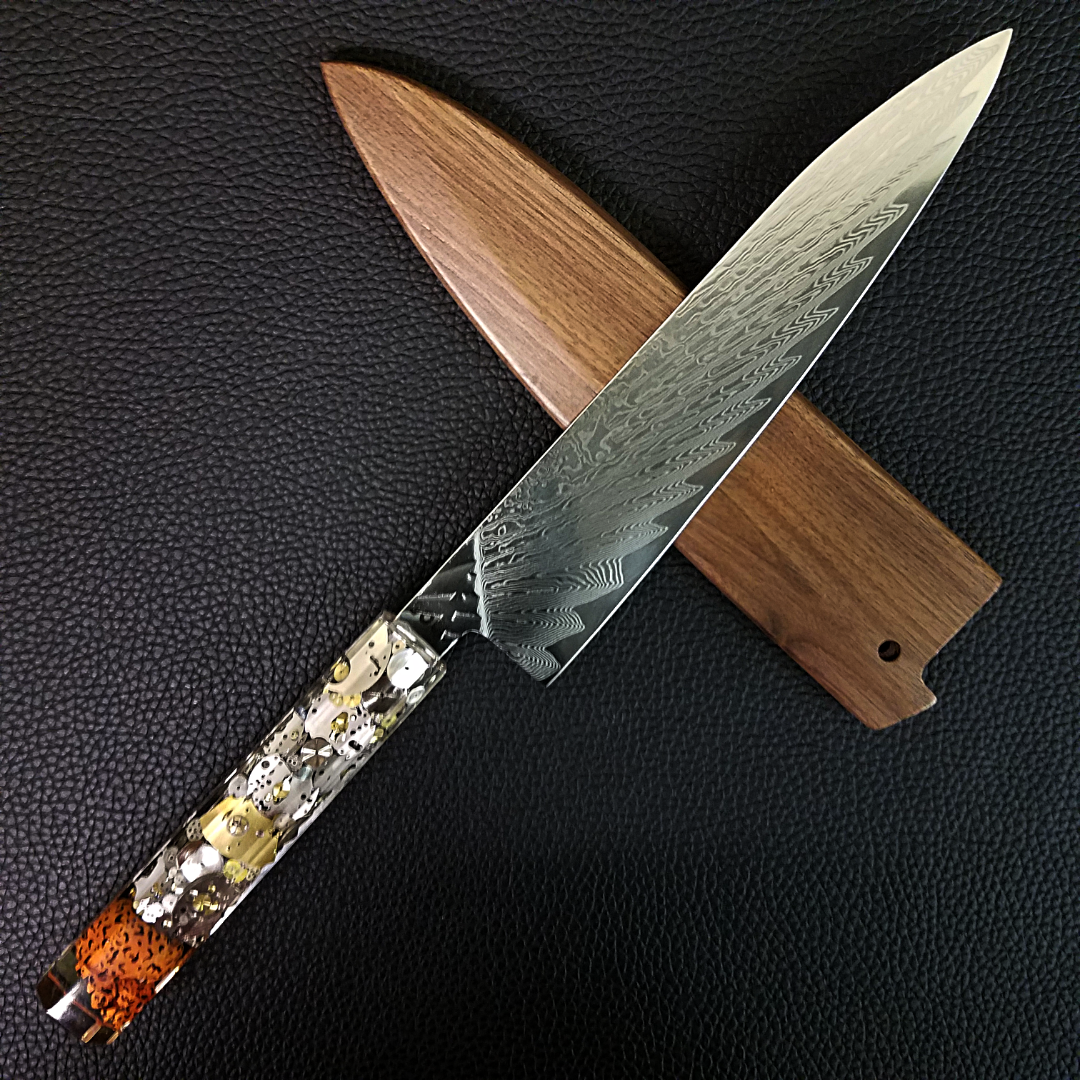 9th Life - 210mm (8.25in) Damascus Gyuto Chef Knife