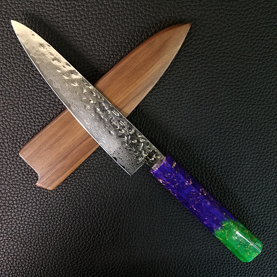 Fleur de Lis - 6in (150mm) Damascus Petty Culinary Knife