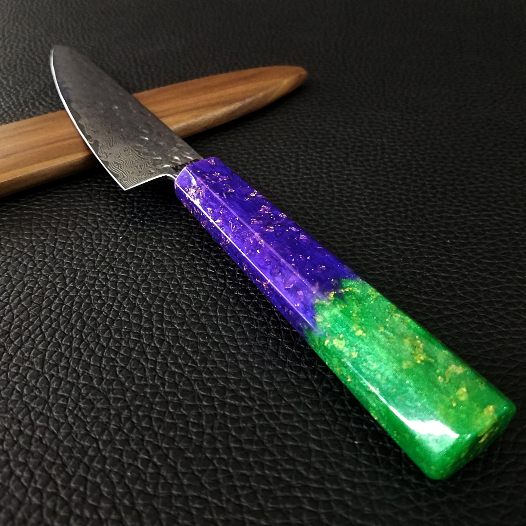 Fleur de Lis - 6in (150mm) Damascus Petty Culinary Knife