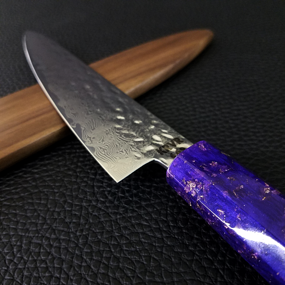 Fleur de Lis - 6in (150mm) Damascus Petty Culinary Knife