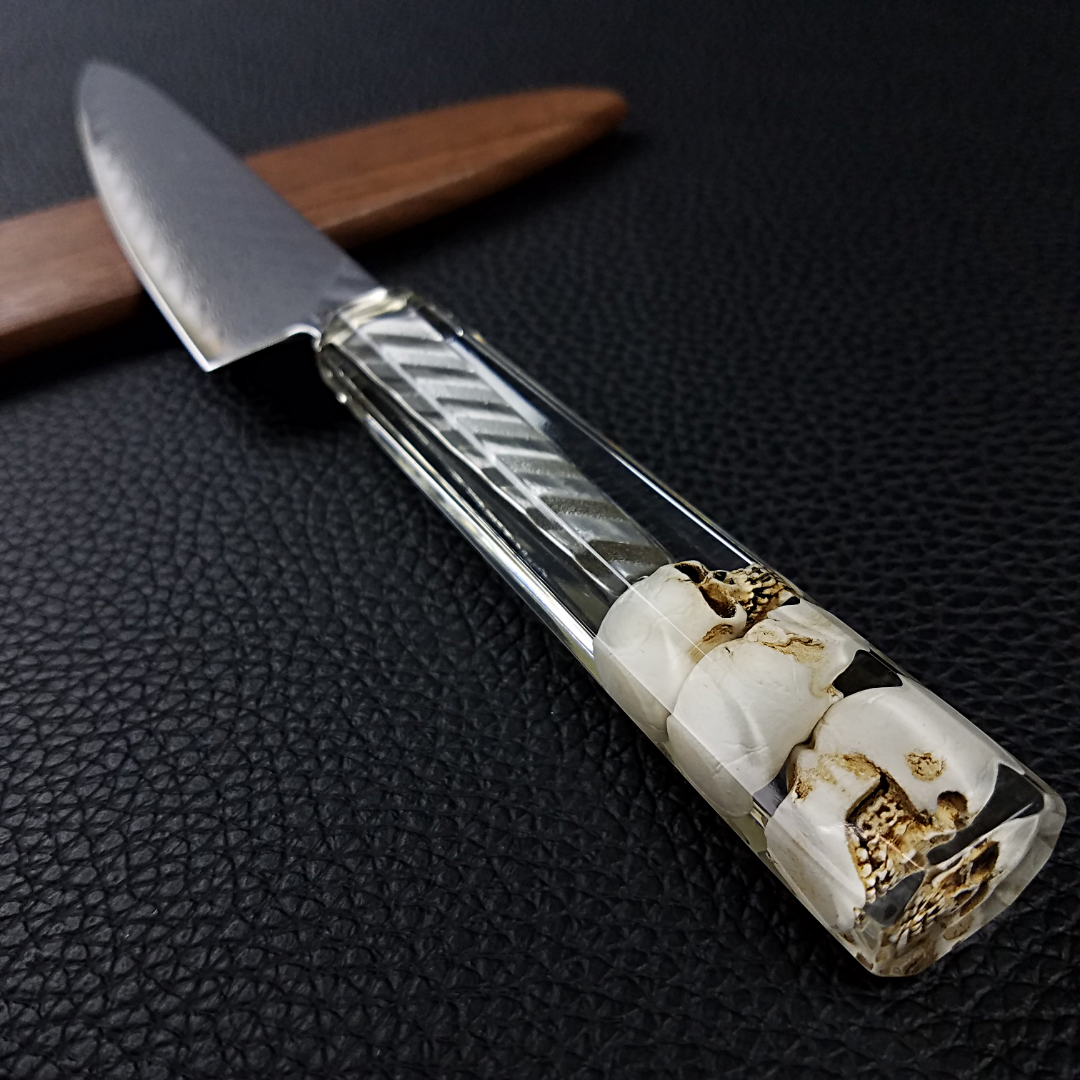 Three Muskullteers - 6in (150mm) Damascus Petty Culinary Knife