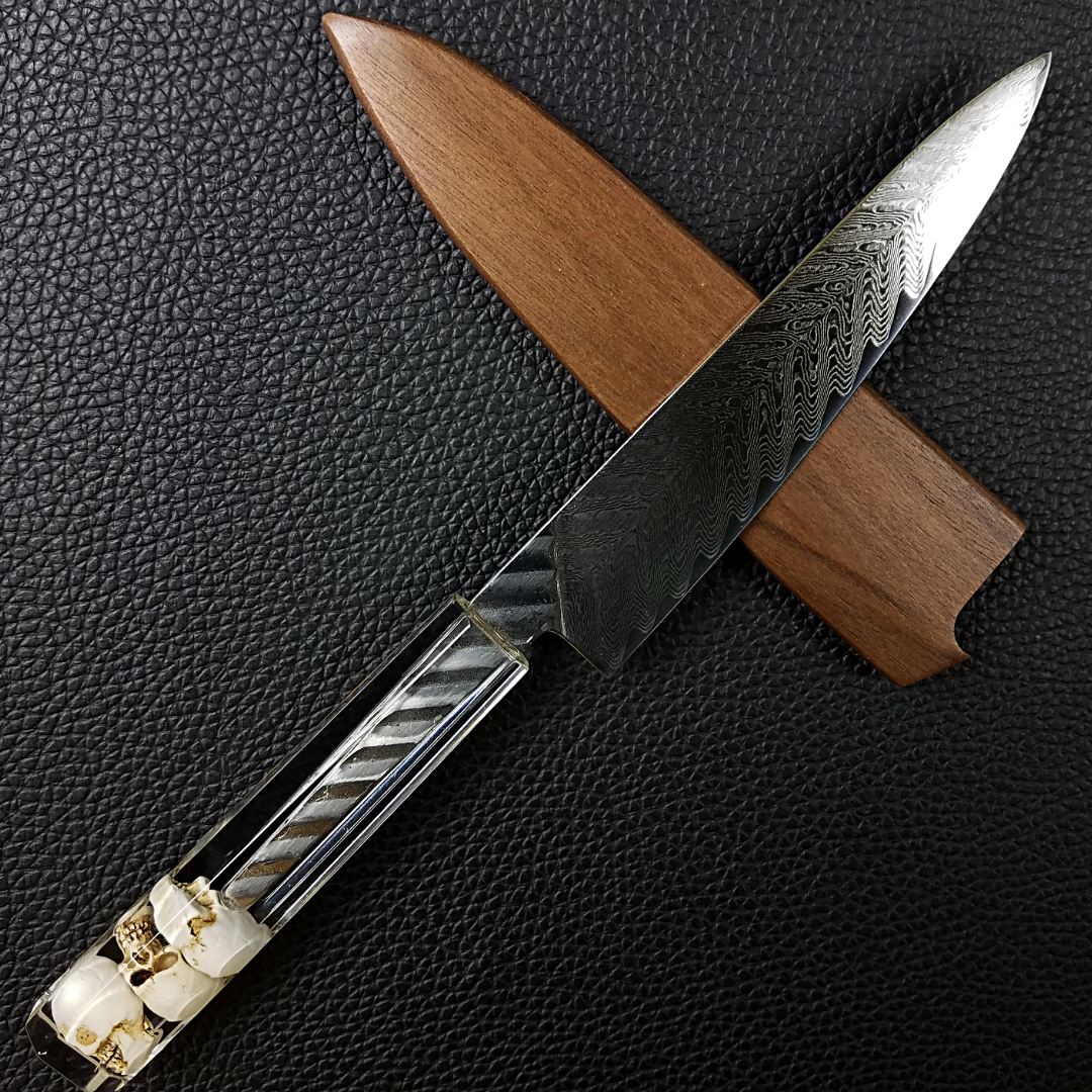 Three Muskullteers - 6in (150mm) Damascus Petty Culinary Knife