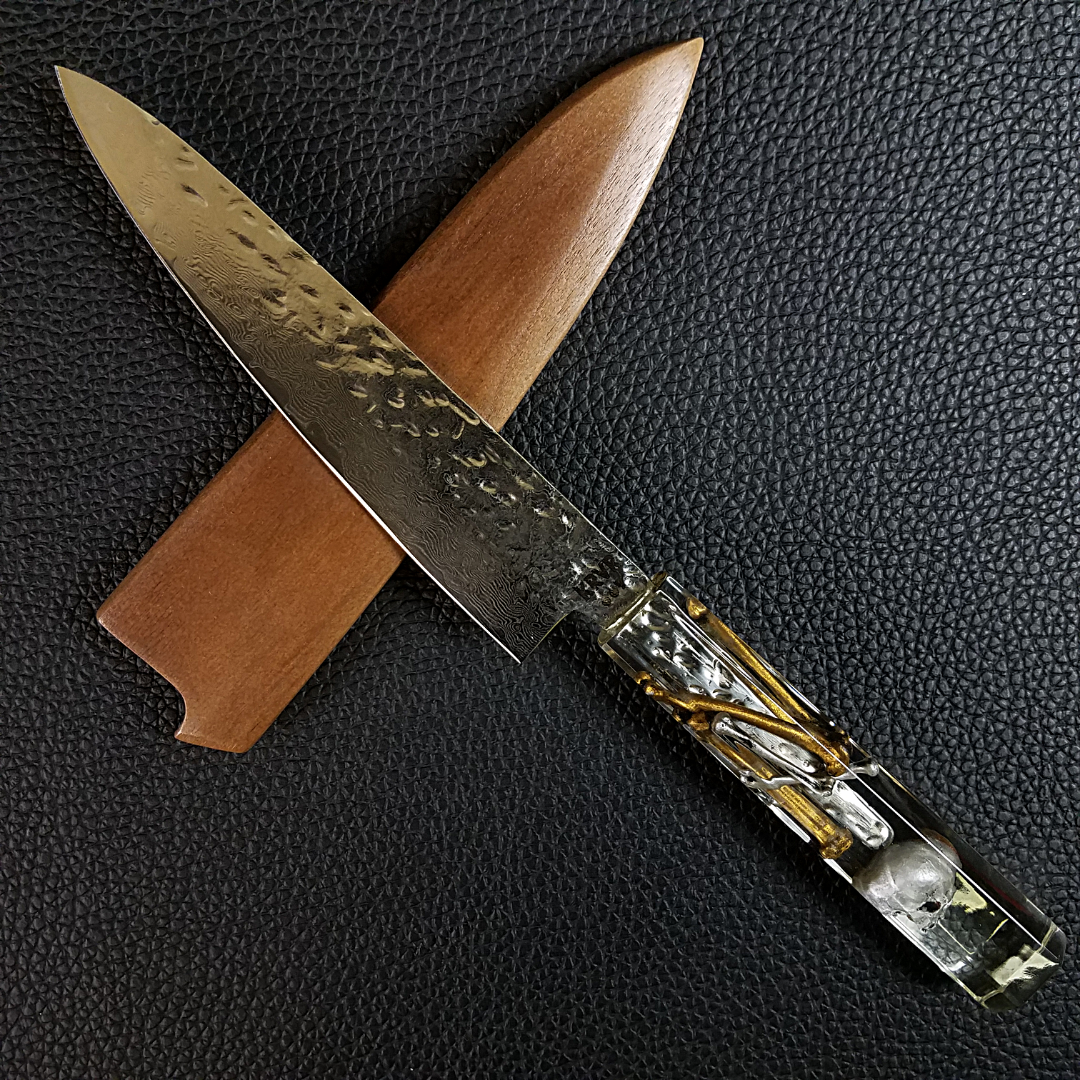 Auger - 6in (150mm) Damascus Petty Culinary Knife