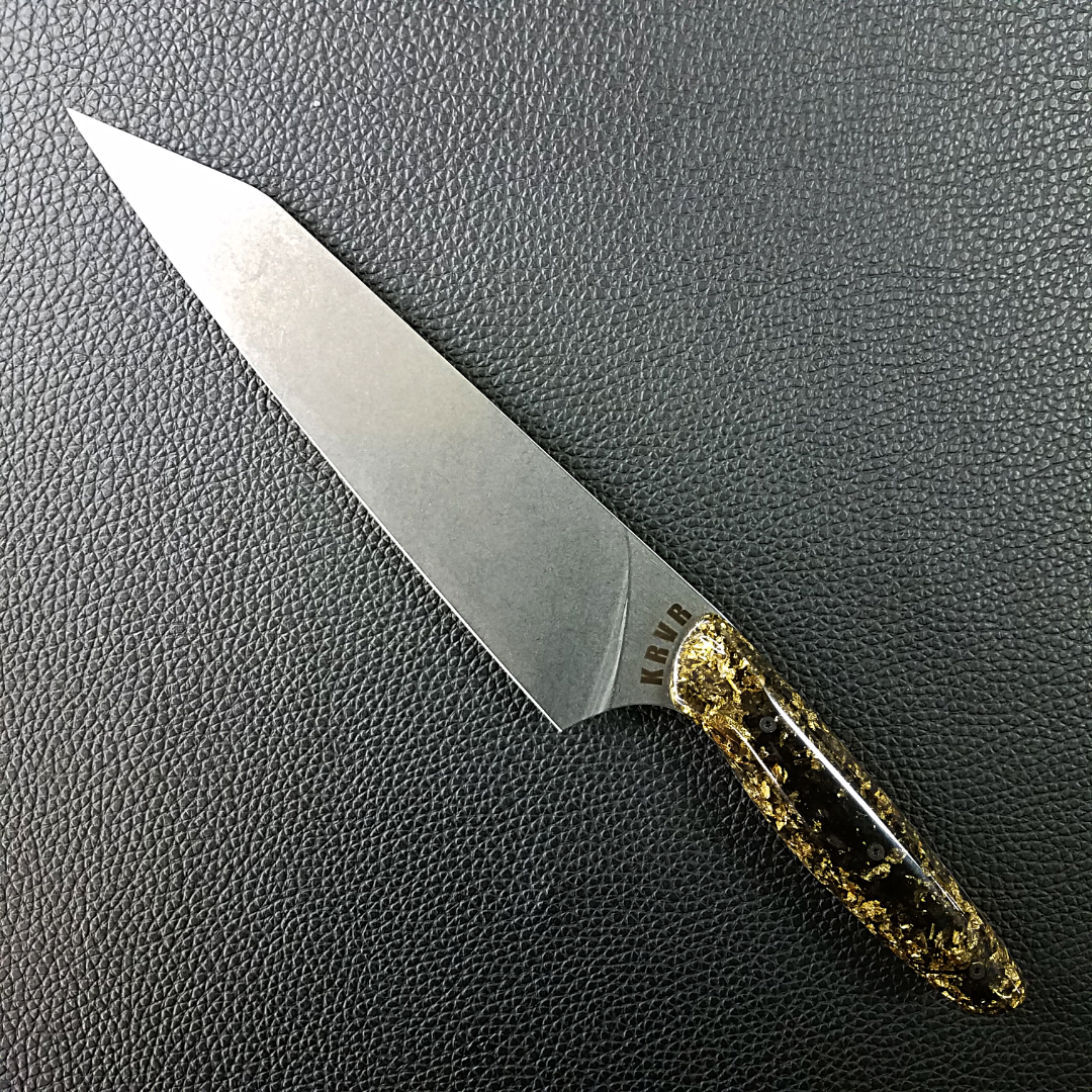 Midnight Gold - 8in (203mm) Gyuto Chef Knife S35VN Stainless Steel