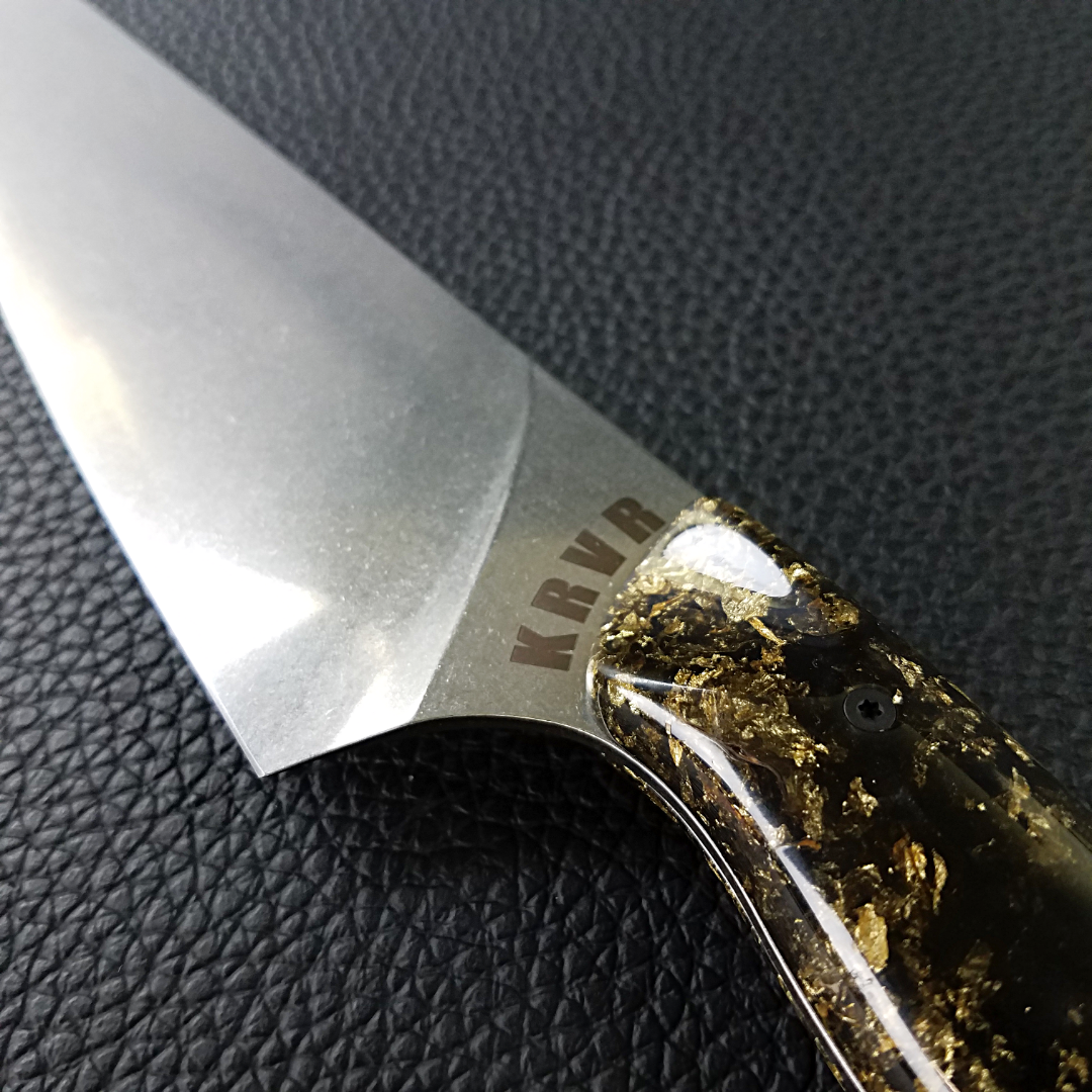 Midnight Gold - 8in (203mm) Gyuto Chef Knife S35VN Stainless Steel