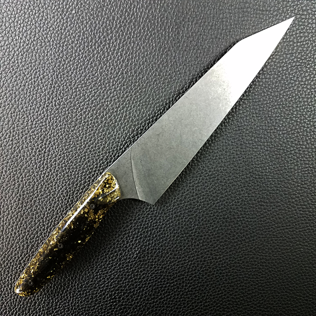 Midnight Gold - 8in (203mm) Gyuto Chef Knife S35VN Stainless Steel