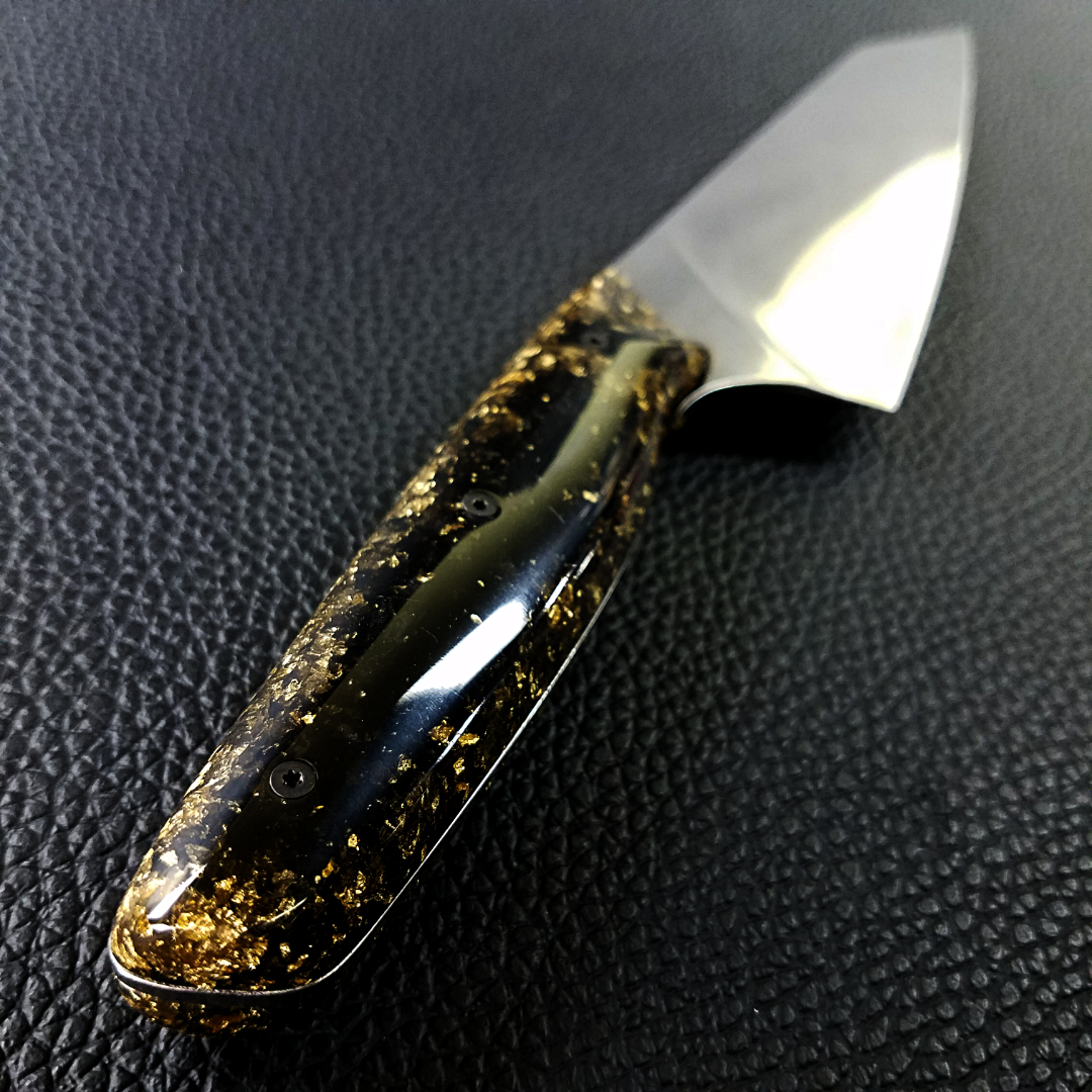 Midnight Gold - 8in (203mm) Gyuto Chef Knife S35VN Stainless Steel