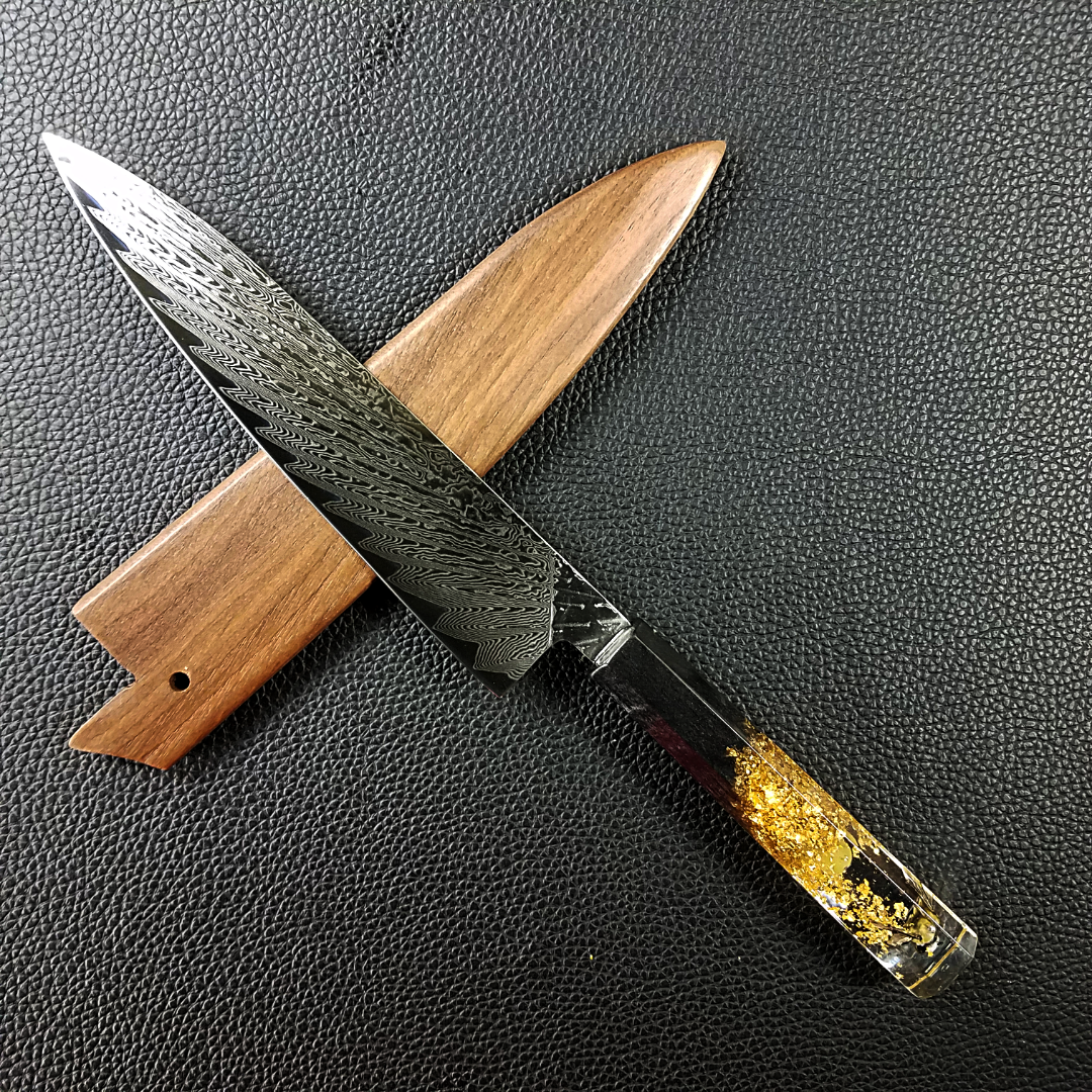 Papa Red - 210mm (8.25in) Damascus Gyuto Chef Knife