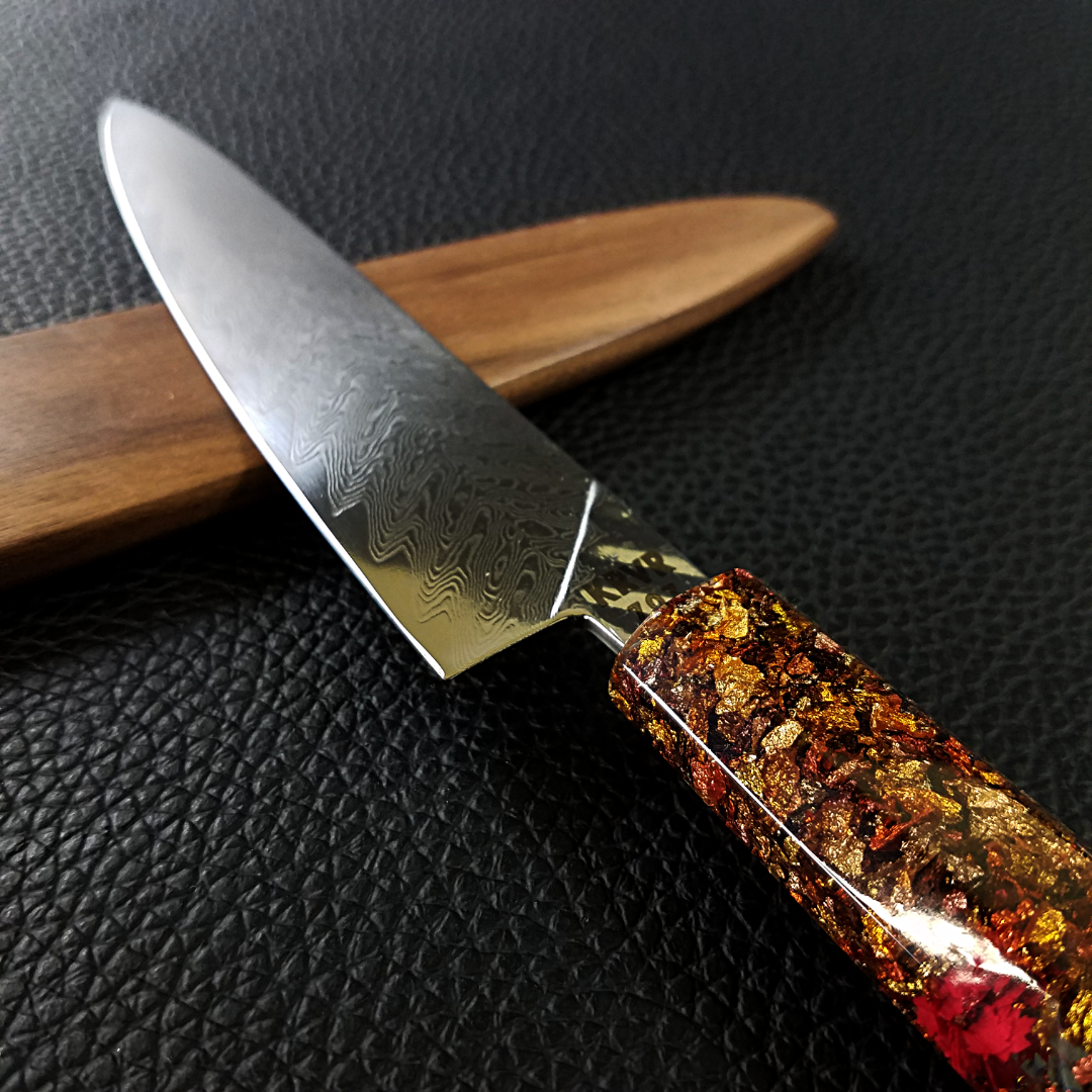 Maple Winds - 6in (150mm) Damascus Petty Culinary Knife