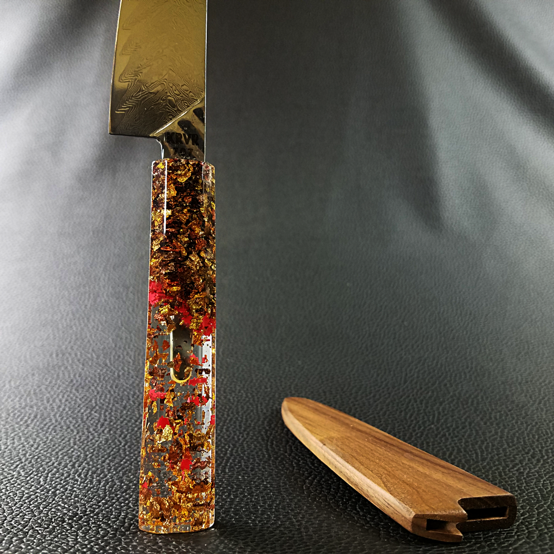 Maple Winds - 6in (150mm) Damascus Petty Culinary Knife