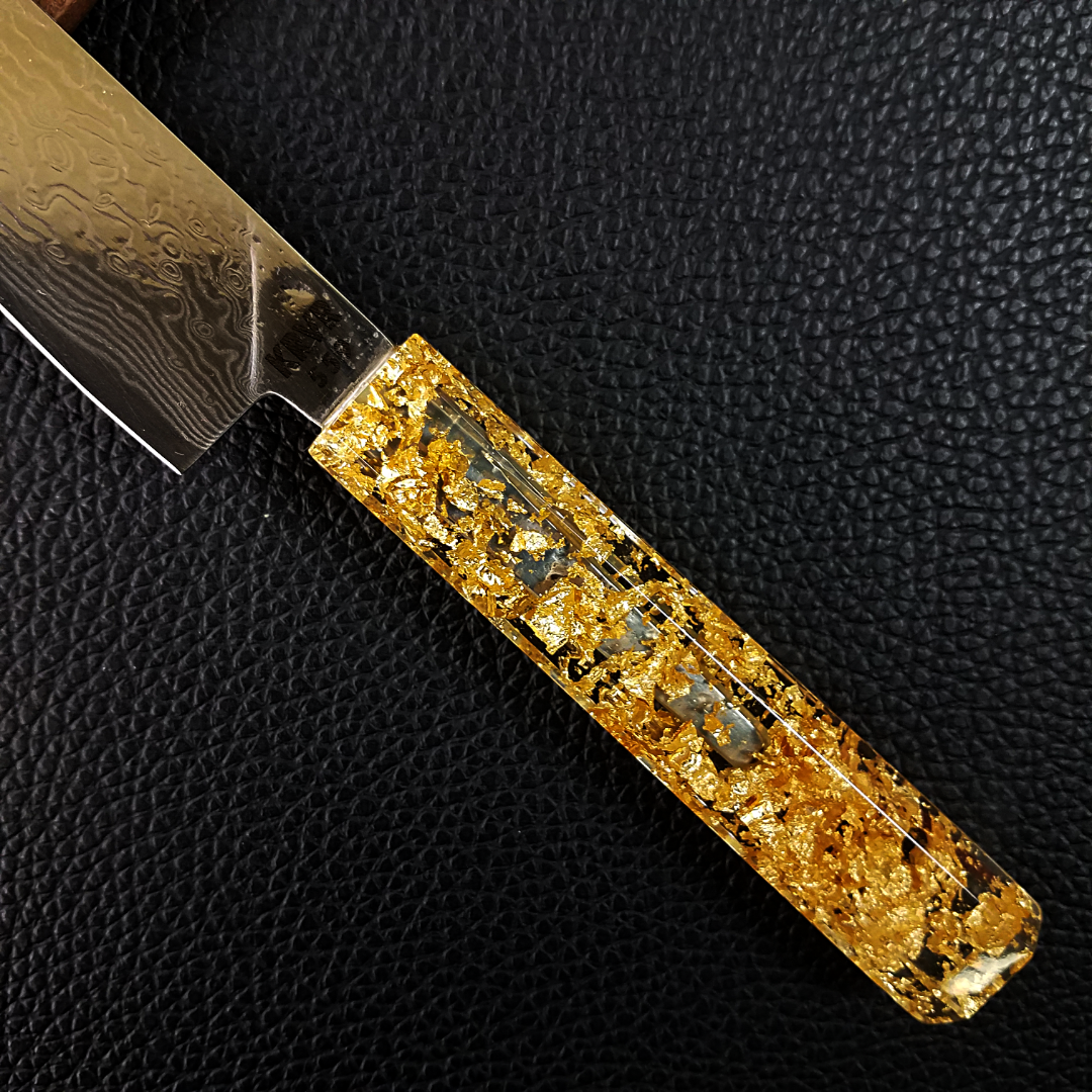 Golden Drop II - 6in (150mm) Damascus Petty Culinary Knife