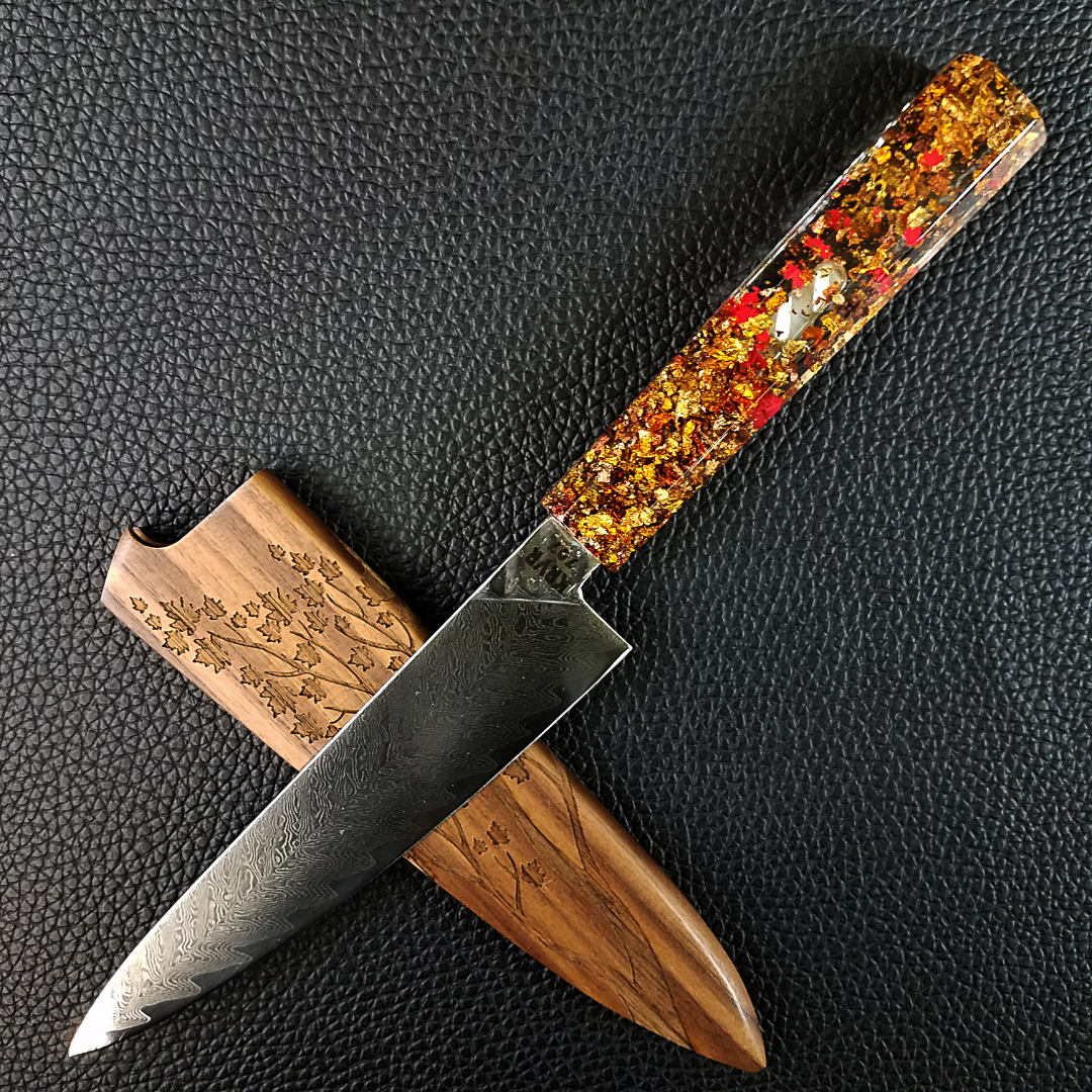 O Canada - 6in (150mm) Damascus Petty Culinary Knife