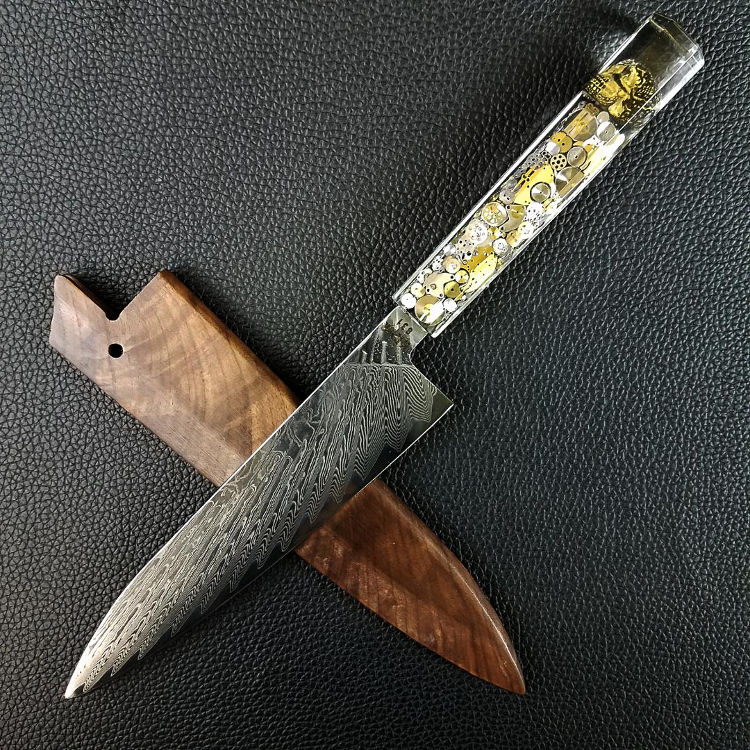 Apocalypto - 210mm (8.25in) Damascus Gyuto Chef Knife