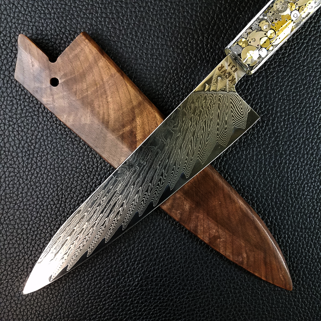 Apocalypto - 210mm (8.25in) Damascus Gyuto Chef Knife