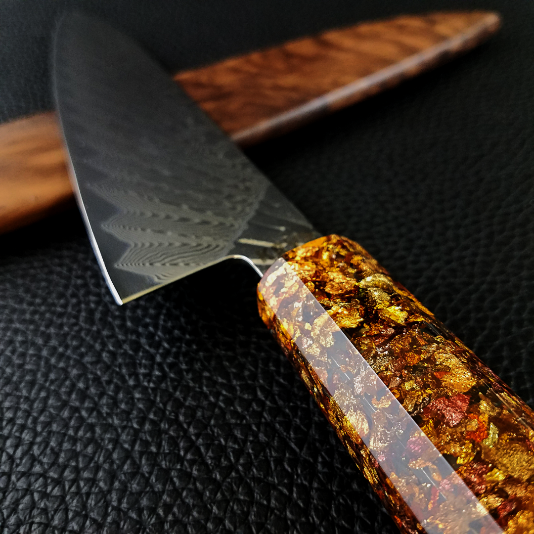 Technicolor Fall - 210mm (8.25in) Damascus Gyuto Chef Knife