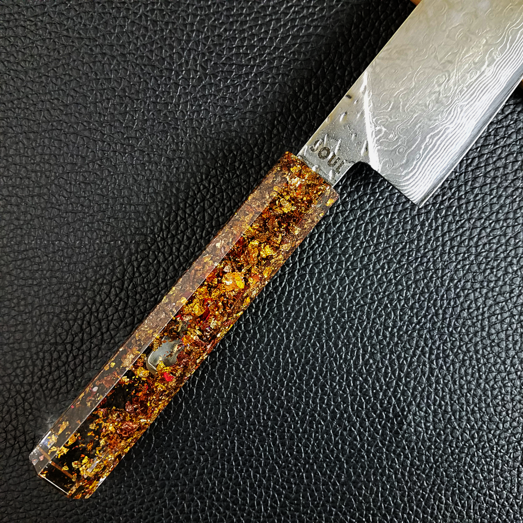 Technicolor Fall - 210mm (8.25in) Damascus Gyuto Chef Knife