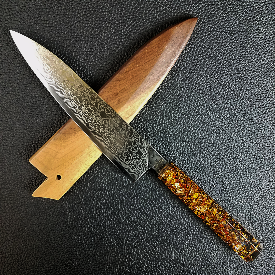 Autumn Oscura - 210mm (8.25in) Damascus Gyuto Chef Knife