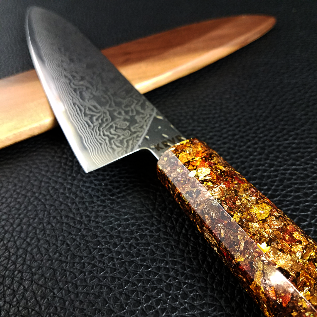 Autumn Oscura - 210mm (8.25in) Damascus Gyuto Chef Knife