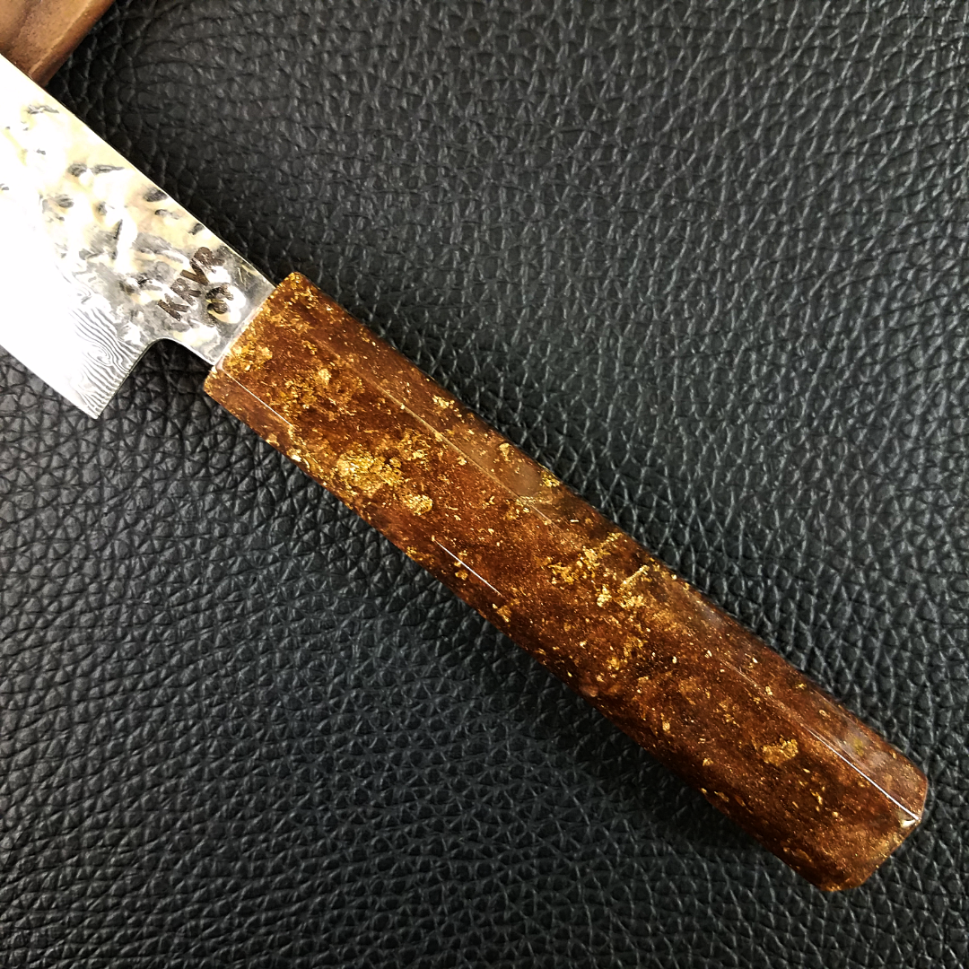 Gold Dust - 6in (150mm) Damascus Petty Culinary Knife