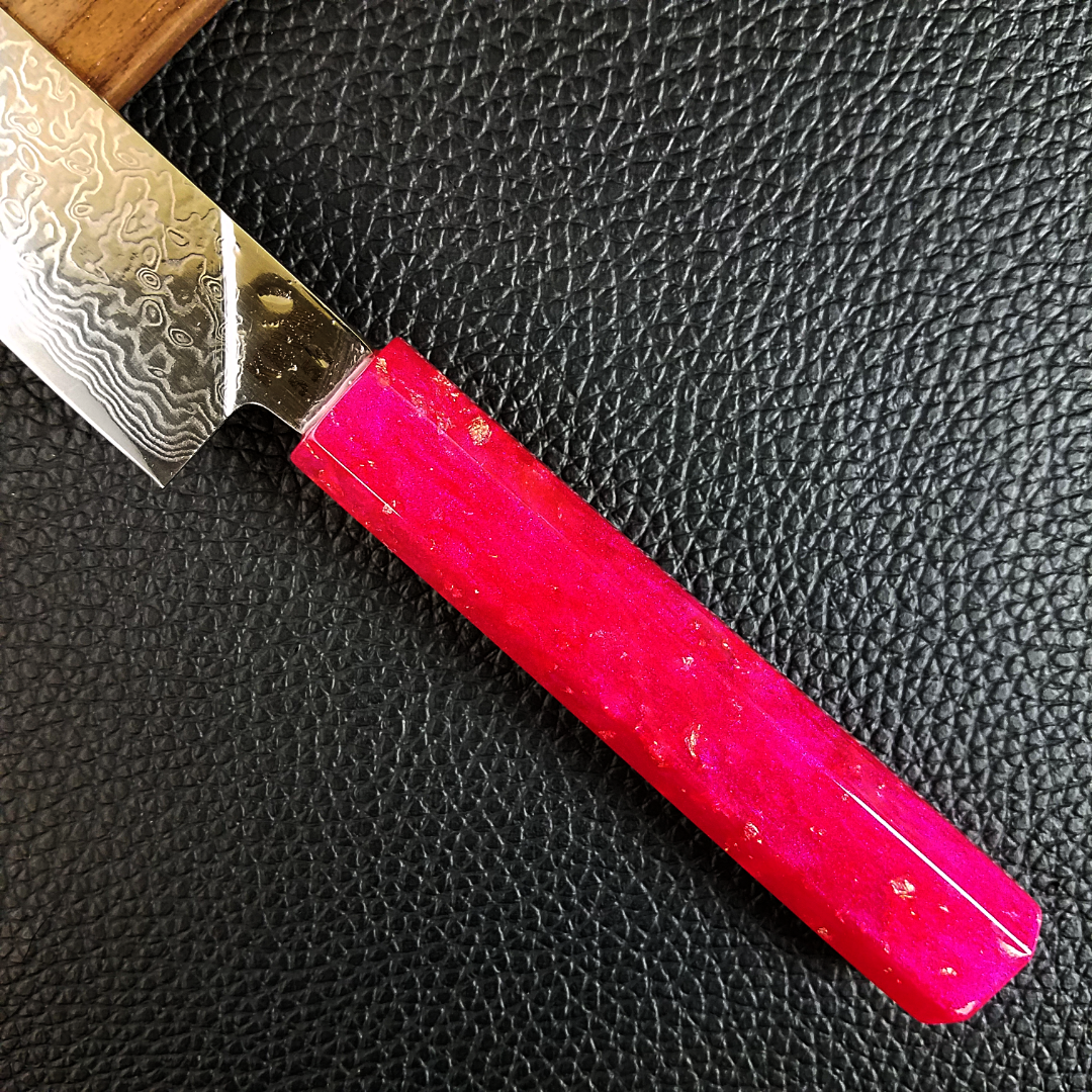 Pink Lemonade - 6in (150mm) Damascus Petty Culinary Knife