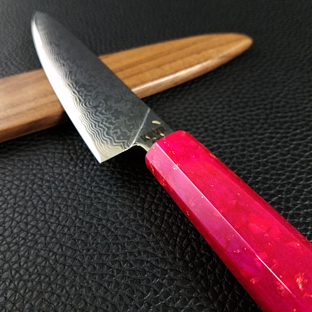 Pink Lemonade - 6in (150mm) Damascus Petty Culinary Knife