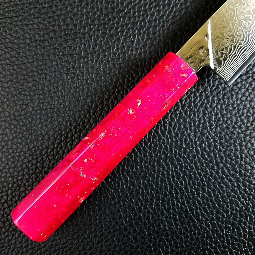 Pink Lemonade - 6in (150mm) Damascus Petty Culinary Knife