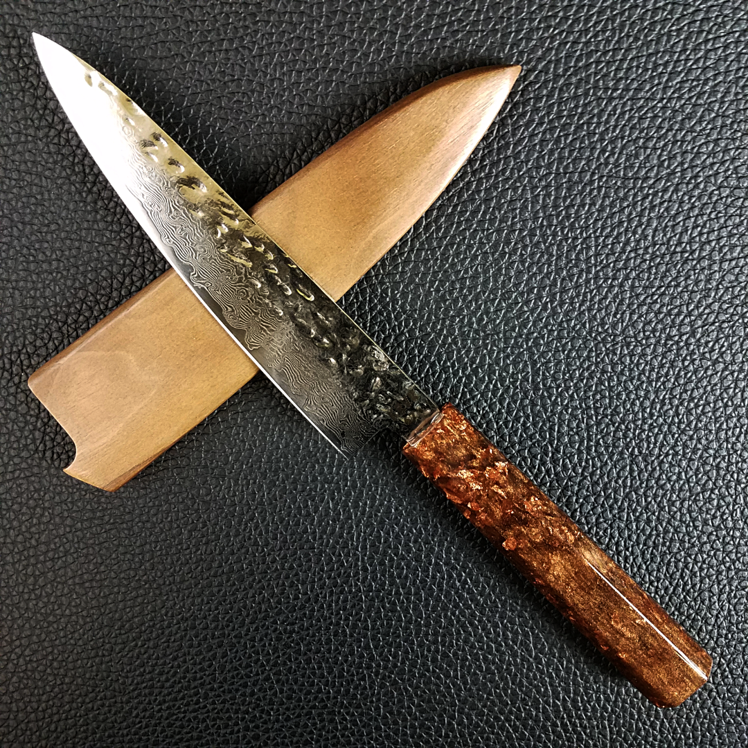 Starburst Nebula - 6in (150mm) Damascus Petty Culinary Knife - Soul Built