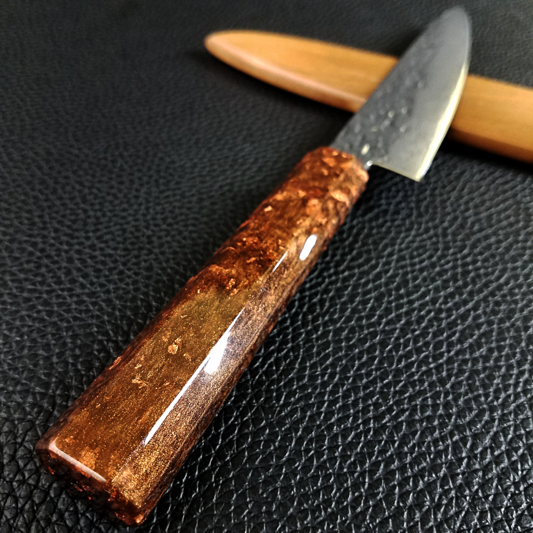 Copper Dust - 6in (150mm) Damascus Petty Culinary Knife