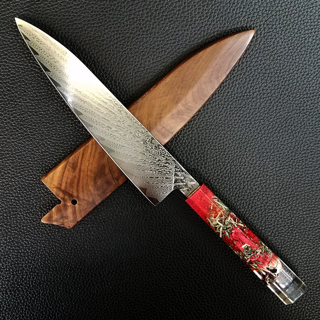 Dead Presidents - 210mm (8.25in) Damascus Gyuto Chef Knife