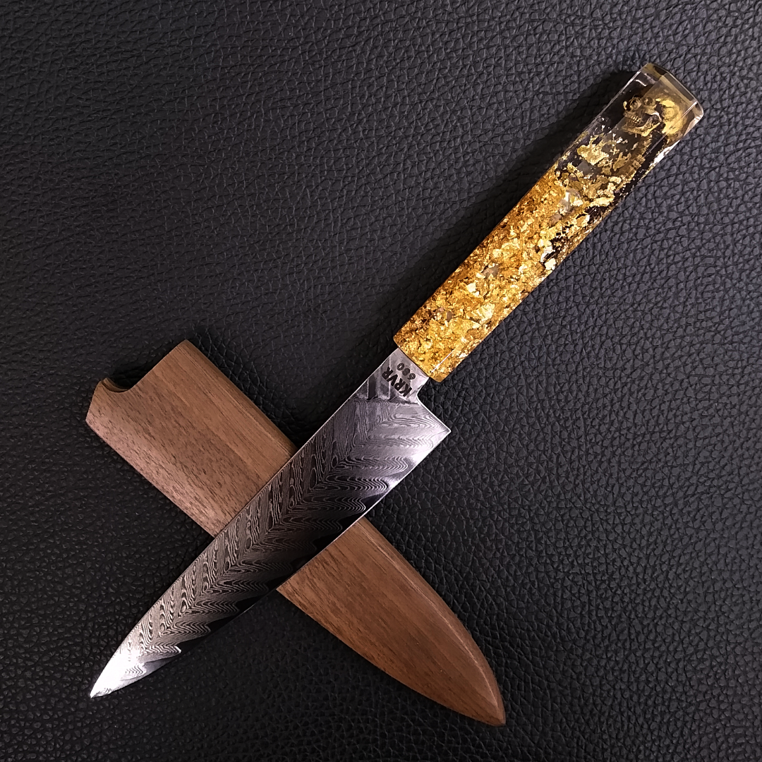 Gold Digger - 6in (150mm) Damascus Petty Culinary Knife