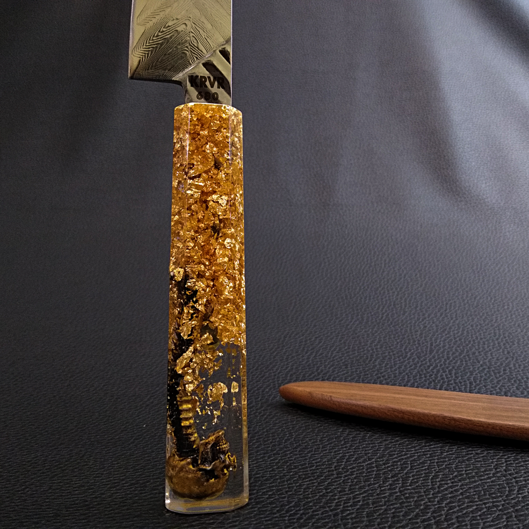 Gold Digger - 6in (150mm) Damascus Petty Culinary Knife