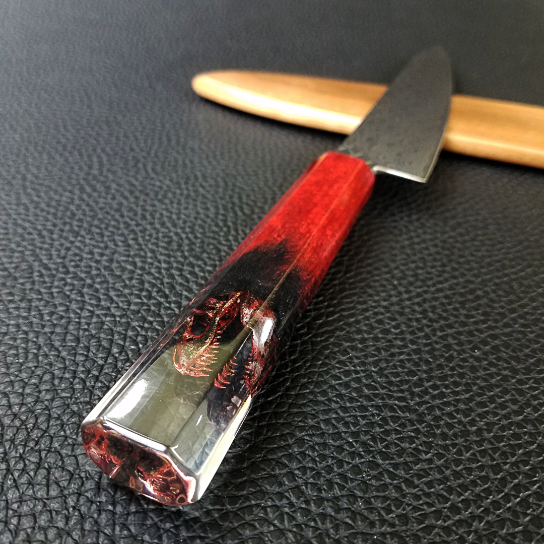 BloodZilla - 6in (150mm) Damascus Petty Culinary Knife
