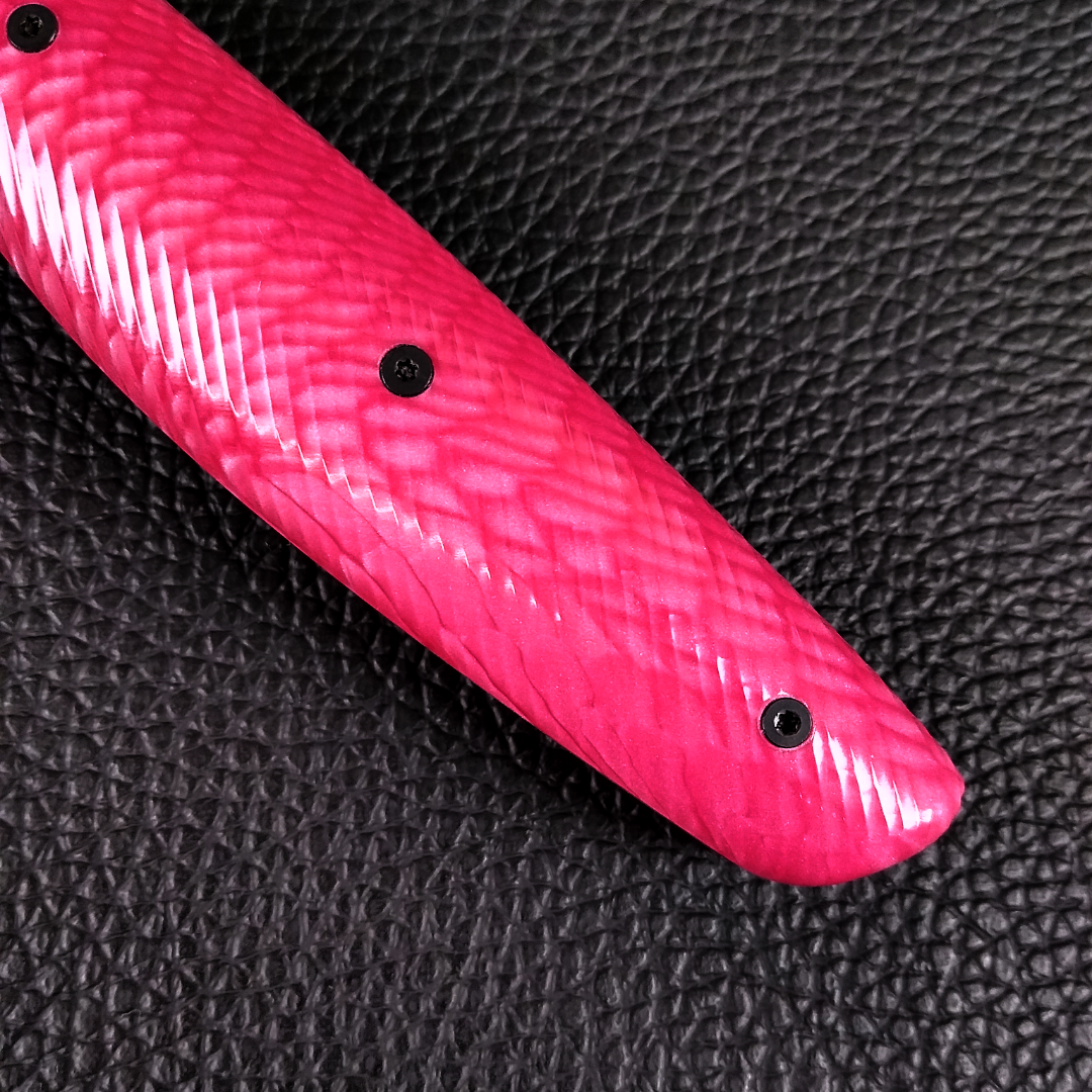 Pink Dragon - 10in (254mm) Damascus Gyuto - Dragonscale - Wavy Handle