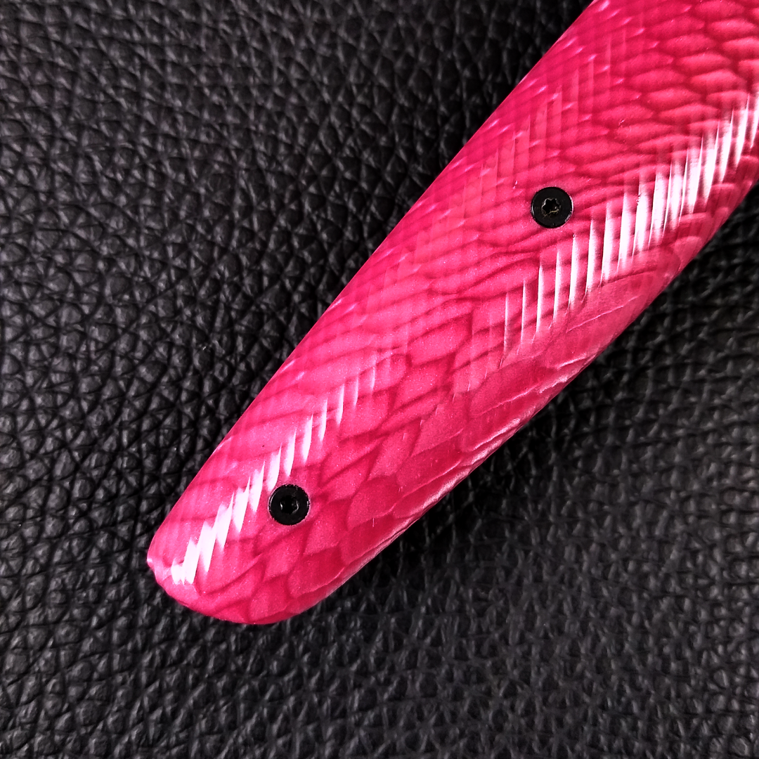 Pink Dragon - 10in (254mm) Damascus Gyuto - Dragonscale - Wavy Handle