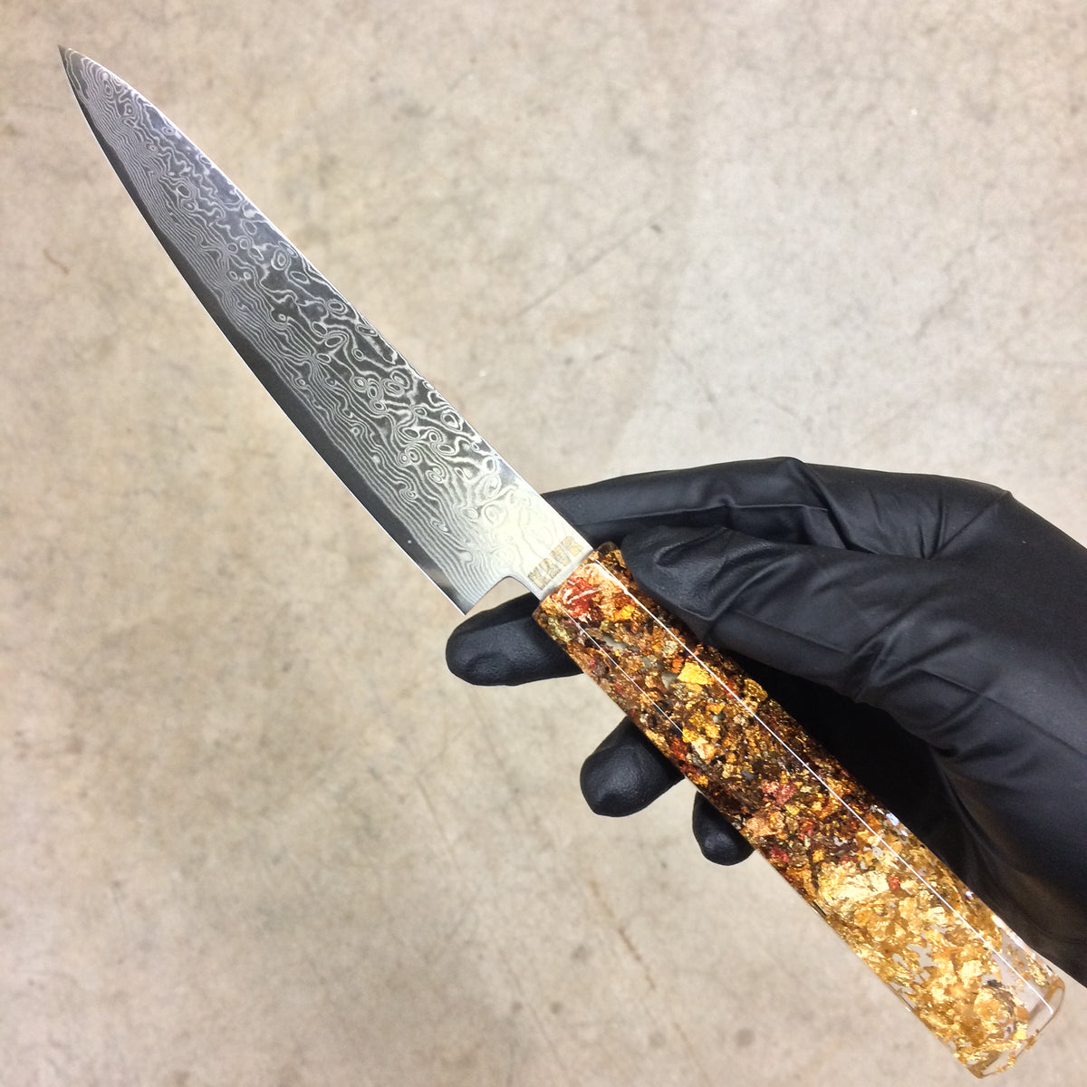 Honey Dagger - 6in (150mm) Damascus Petty Culinary Knife