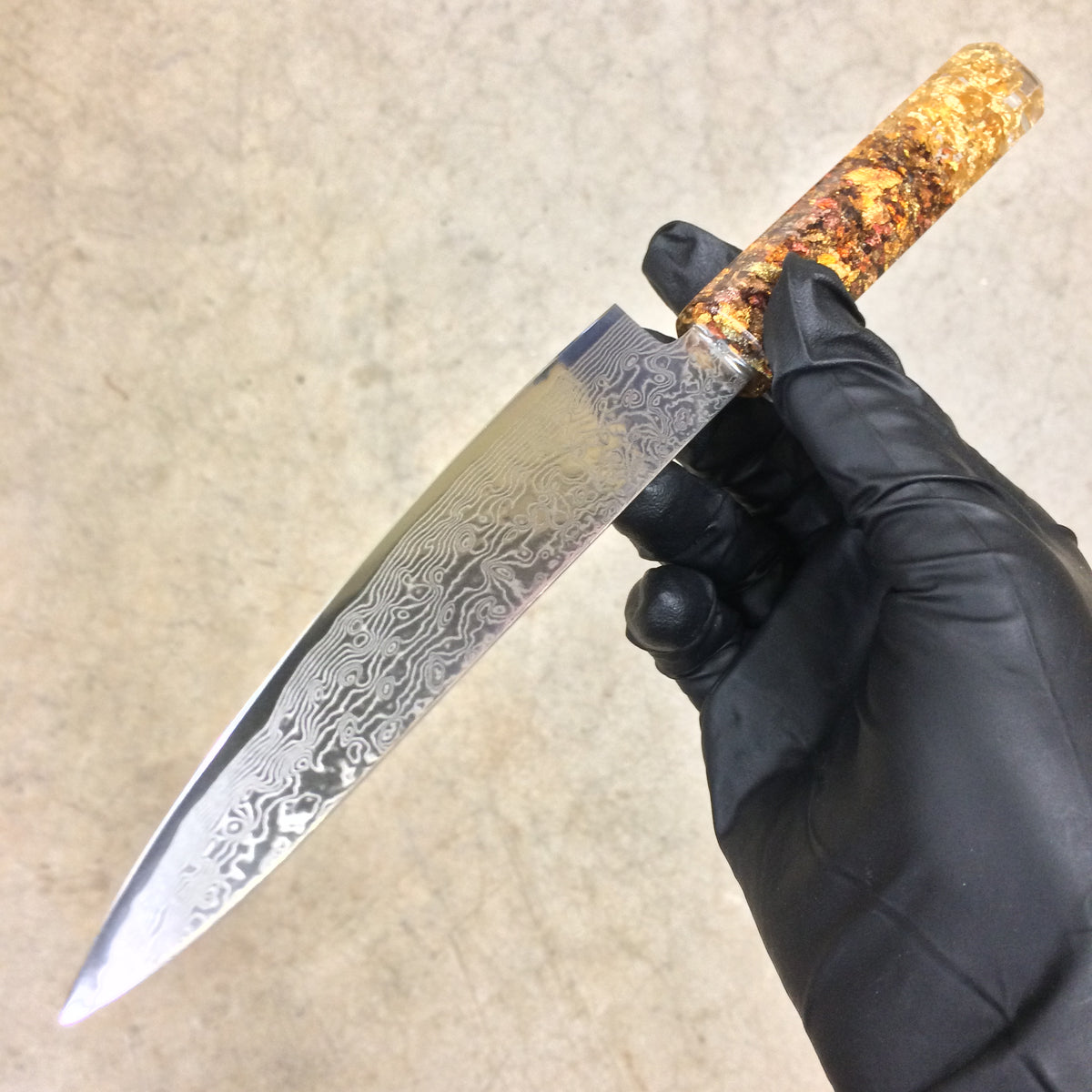 Honey Dagger - 6in (150mm) Damascus Petty Culinary Knife