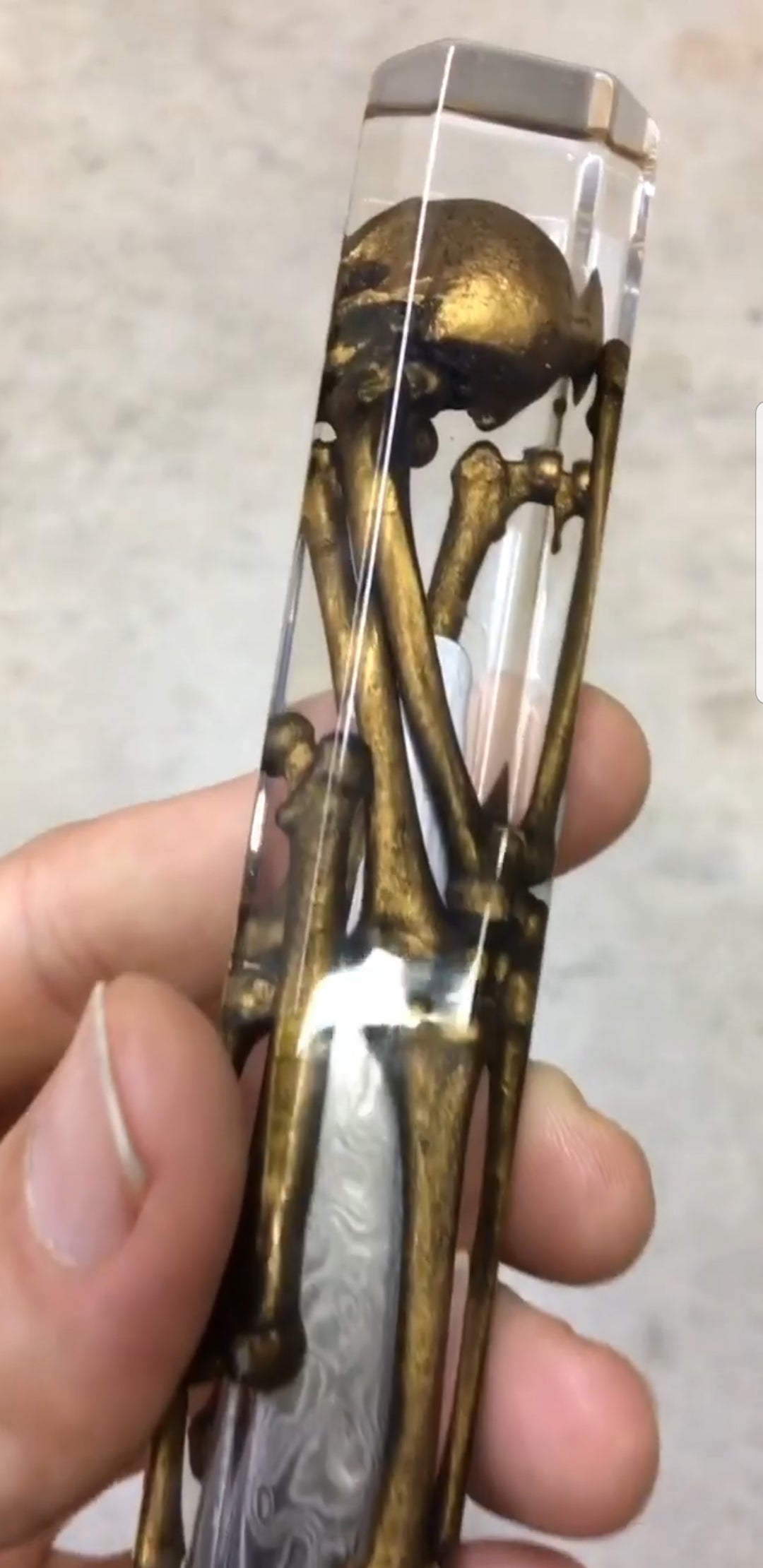 Golden Bones - 6in (150mm) Damascus Petty Culinary Knife