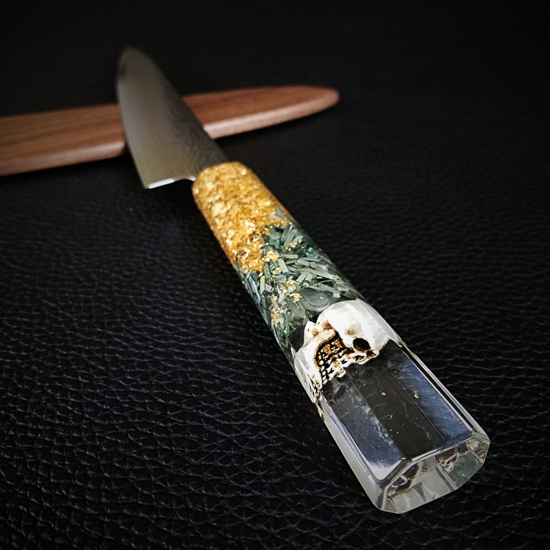 Skeleton King X - 6in (150mm) Damascus Petty Culinary Knife