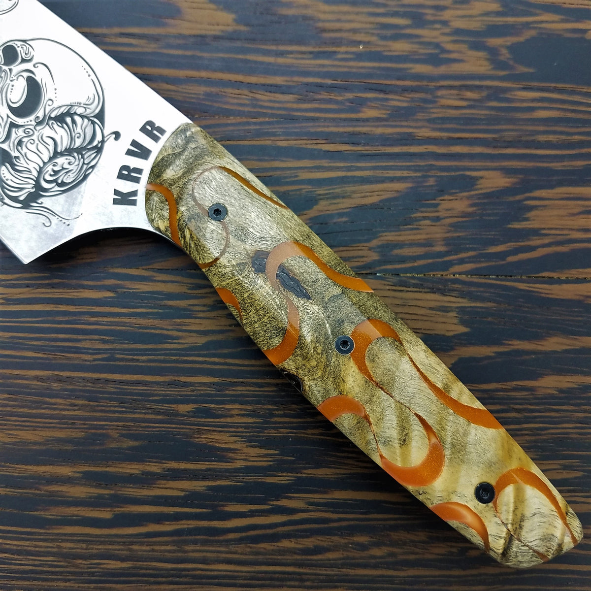 Snail Trails - 8in Gyuto Chef Knife S35VN Stainless Steel