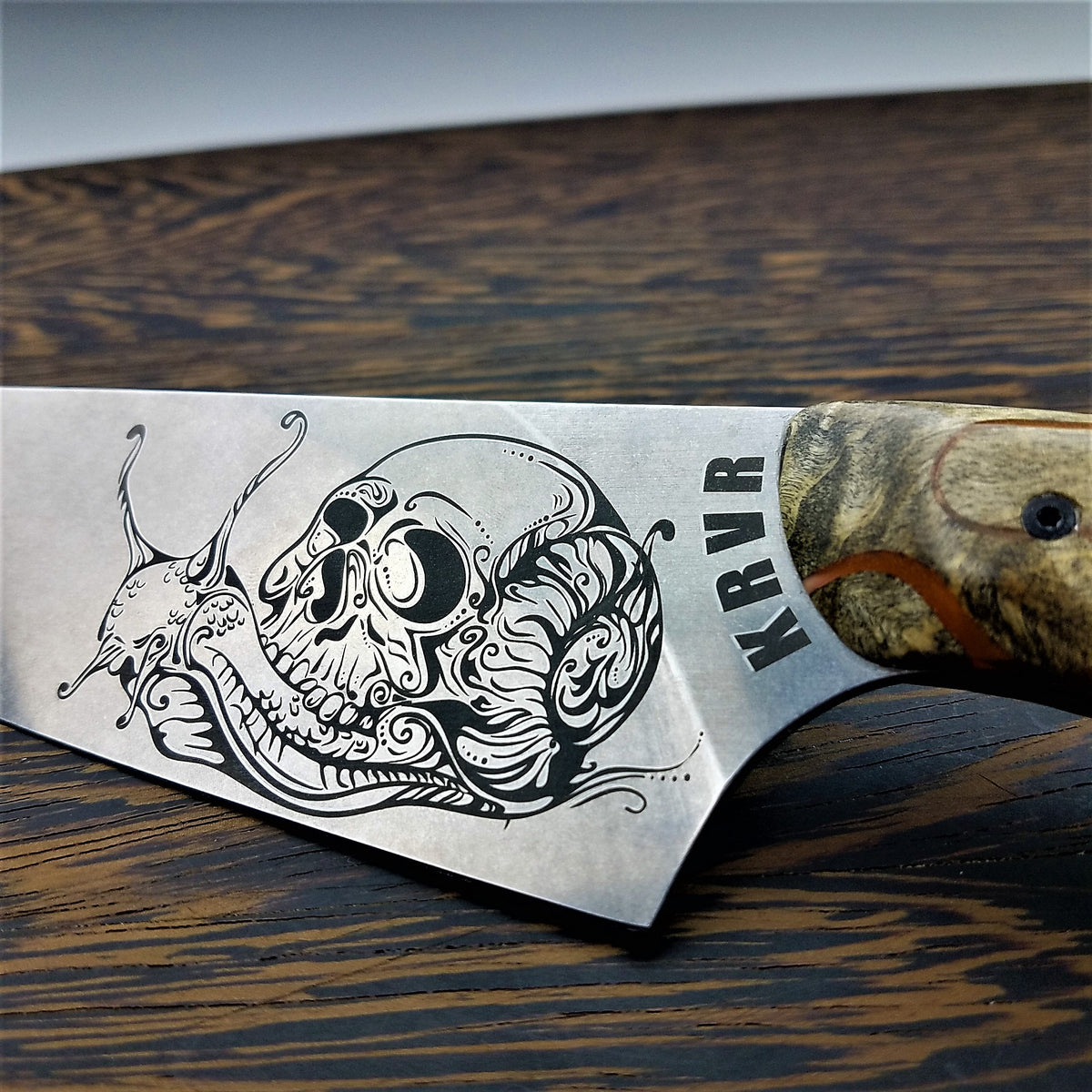 Snail Trails - 8in Gyuto Chef Knife S35VN Stainless Steel