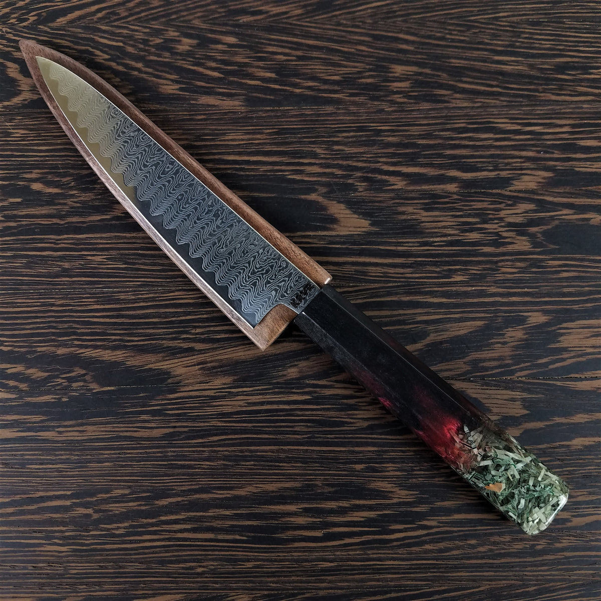 Blood Drive - 6in (150mm) Damascus Petty Culinary Knife