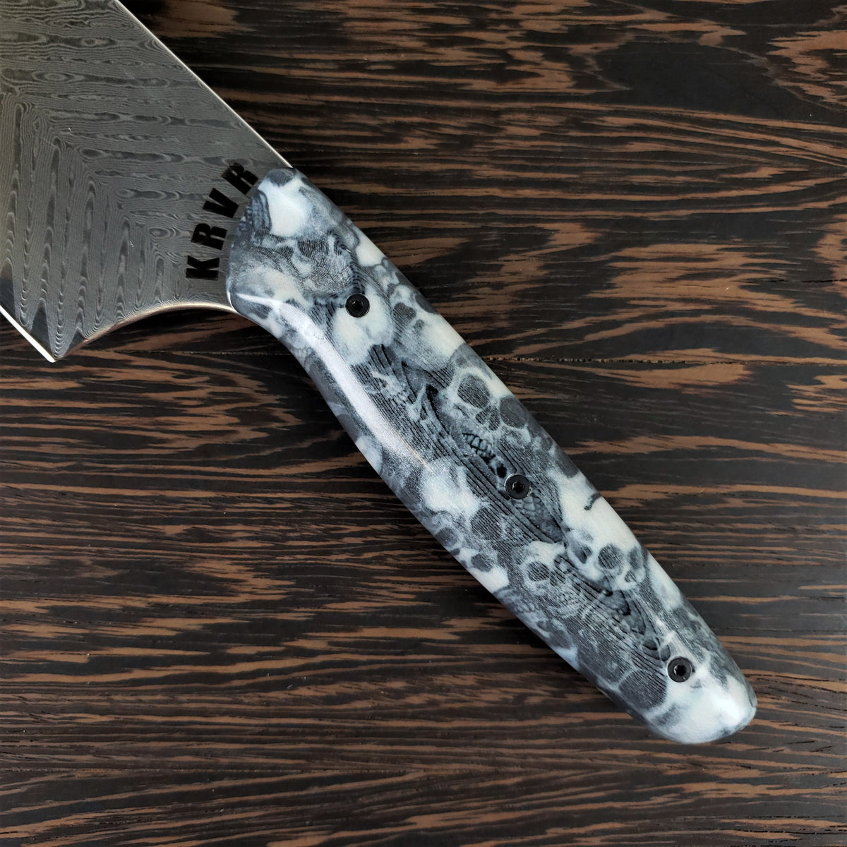 Mosh Pit - 10in (254mm) Damascus Gyuto - Sawtooth - Smooth Handle