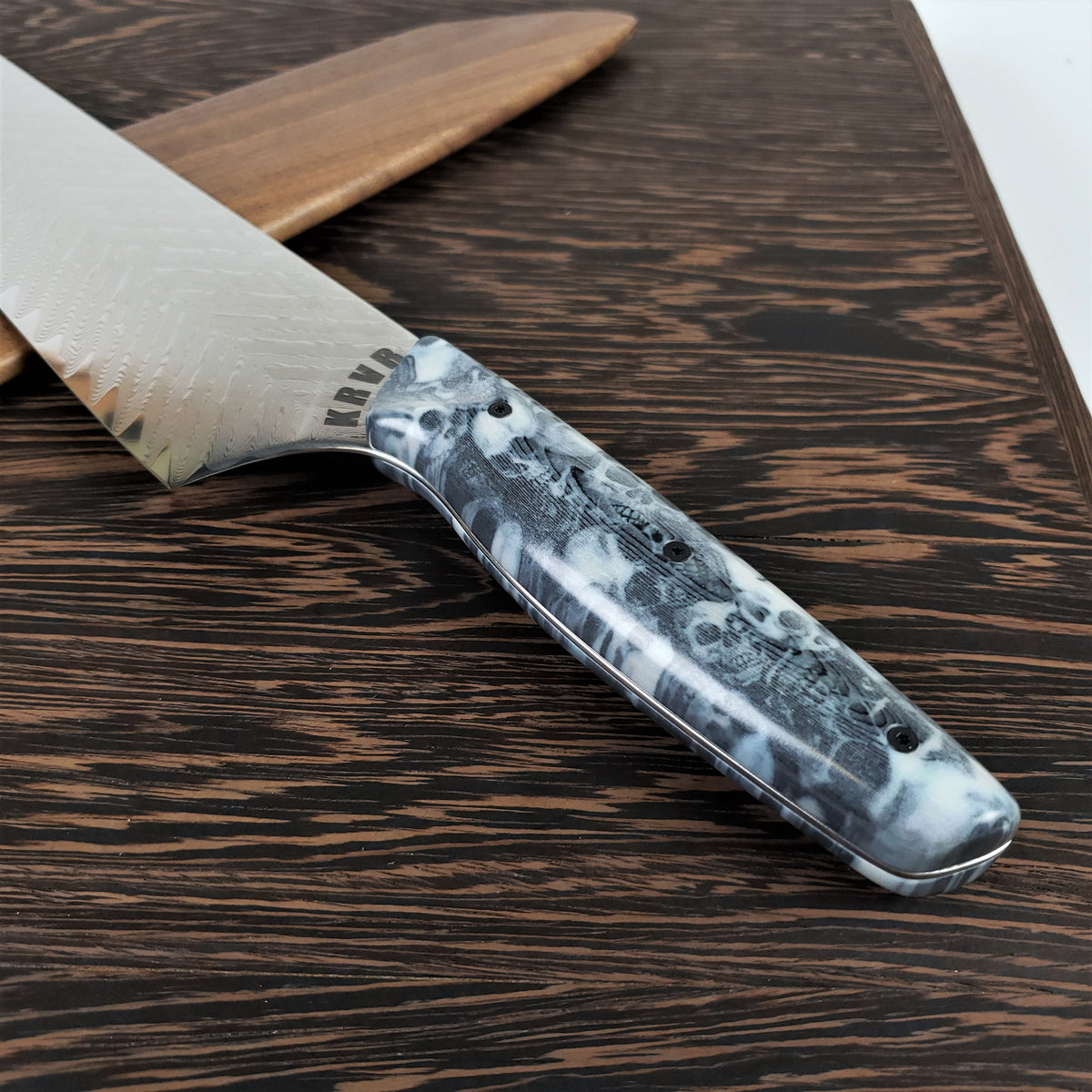 Mosh Pit - 10in (254mm) Damascus Gyuto - Sawtooth - Smooth Handle