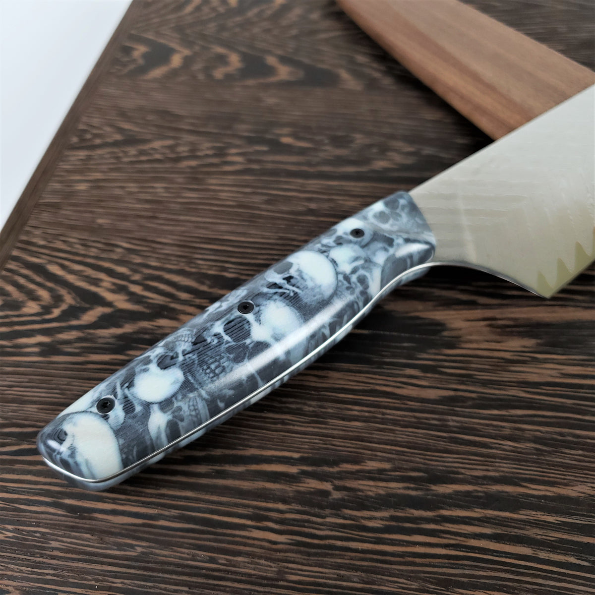 Mosh Pit - 10in (254mm) Damascus Gyuto - Sawtooth - Smooth Handle