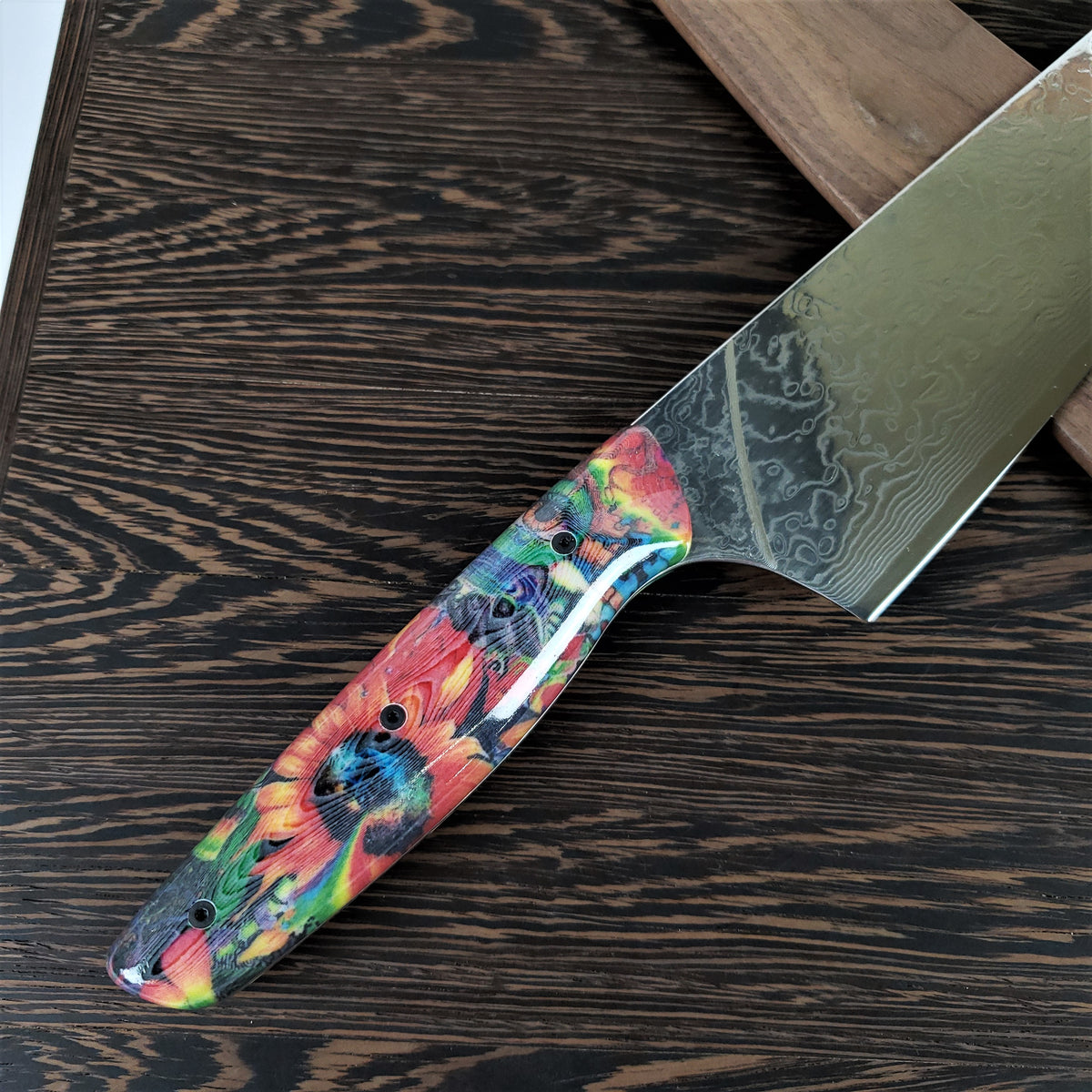 Edge of Glory - 10in (254mm) Damascus Gyuto - Raindrop - Smooth Handle