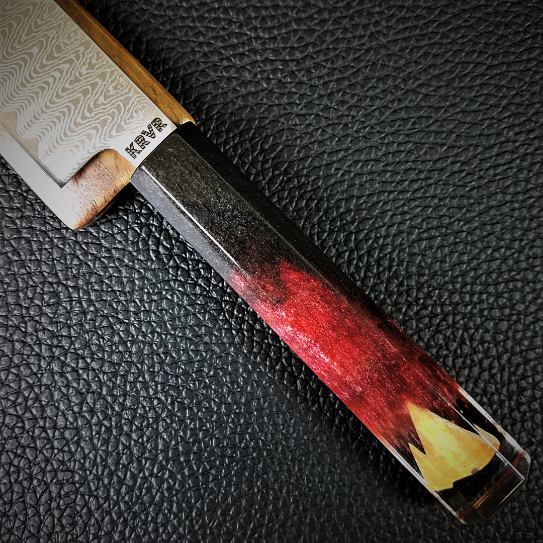 Pizza Inferno - 6in (150mm) Damascus Petty Culinary Knife