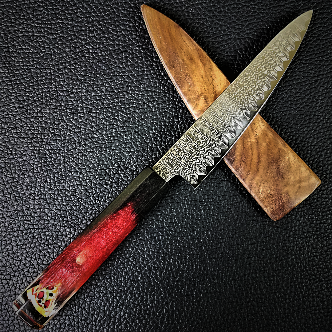 Pizza Inferno - 6in (150mm) Damascus Petty Culinary Knife