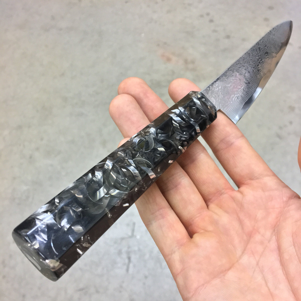 Curly Fries of Steel - 6in Damascus Petty Culinary Knife