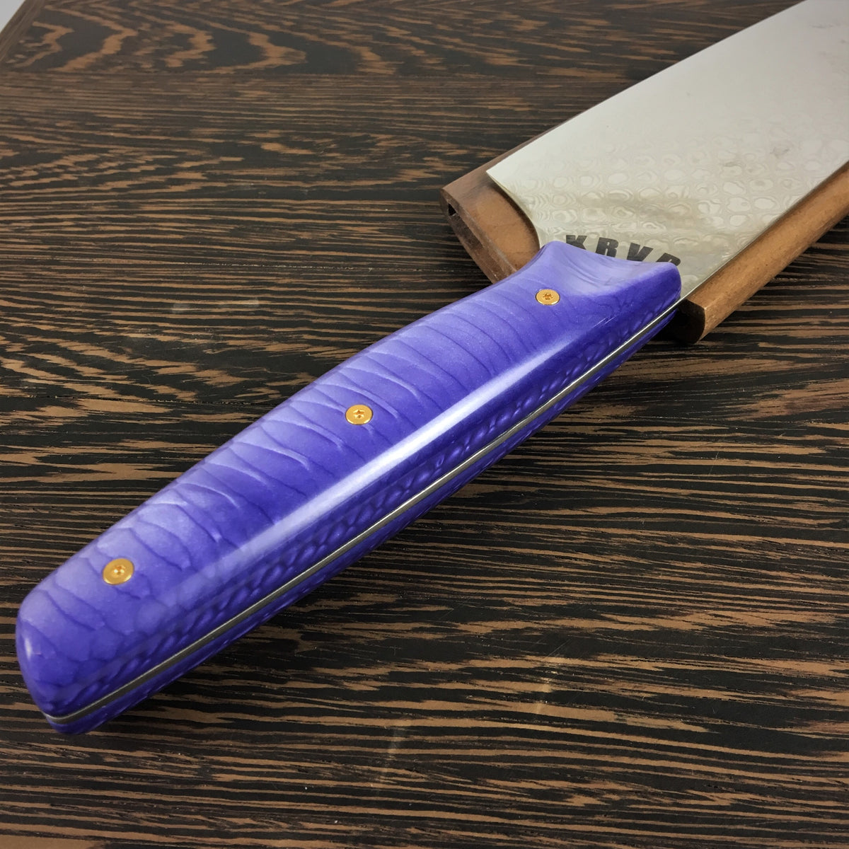 Purple Dragon’s Belly - Dragonscale Damascus - Smooth Dragonscale Handle